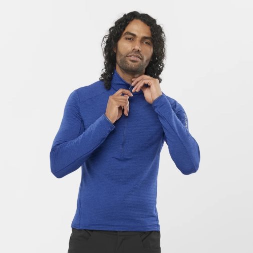 Blue Salomon Outline Half Zip Men's Sweatshirt | IE AW0239